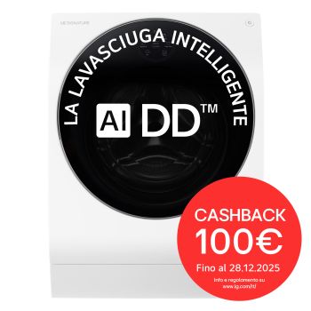 Vista frontale lavasciuga LSWD100E